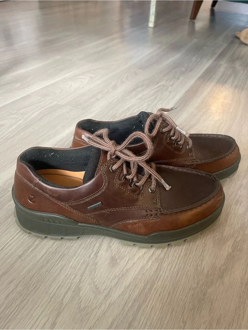 ECCO Track Brown Leather Gore-Tex Shoes